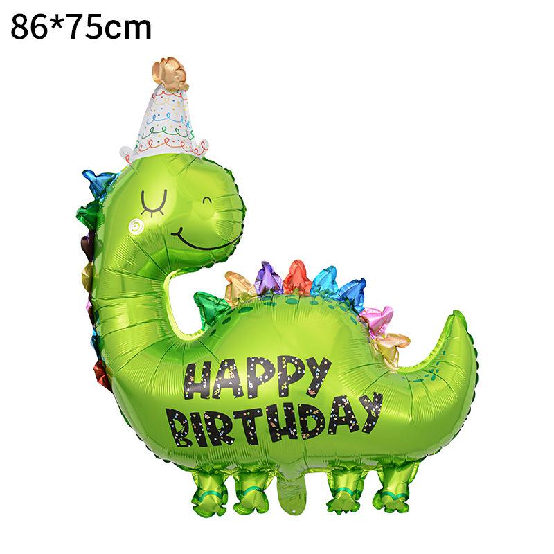 Cartoon Animal Tyrannosaurus Rex Dinosaur Balloon Children'S Cartoon Q Version Birthday Forest Theme Party Decoration