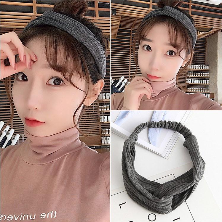 Korean Spring-Summer Elastic Chiffon Silk Headband for Women – Hair Accessories, Sports & Face Washing