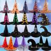 Halloween Pumpkin, Wizard & Witch Hats: Black Pointed, Ribbon, Crooked Styles
