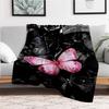 Pink Butterfly Phone Wallpaper HD - Black Butterfly Backgrounds for iPhone & AndroidBlanket Flannel Throw Blanket for Sofa, Bed, Travel, Cam