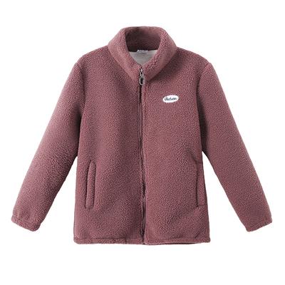 Damen Fleecejacke, Damen Stehkragen mit dickem Fleece, Warme Jacke, Winter Oberteil