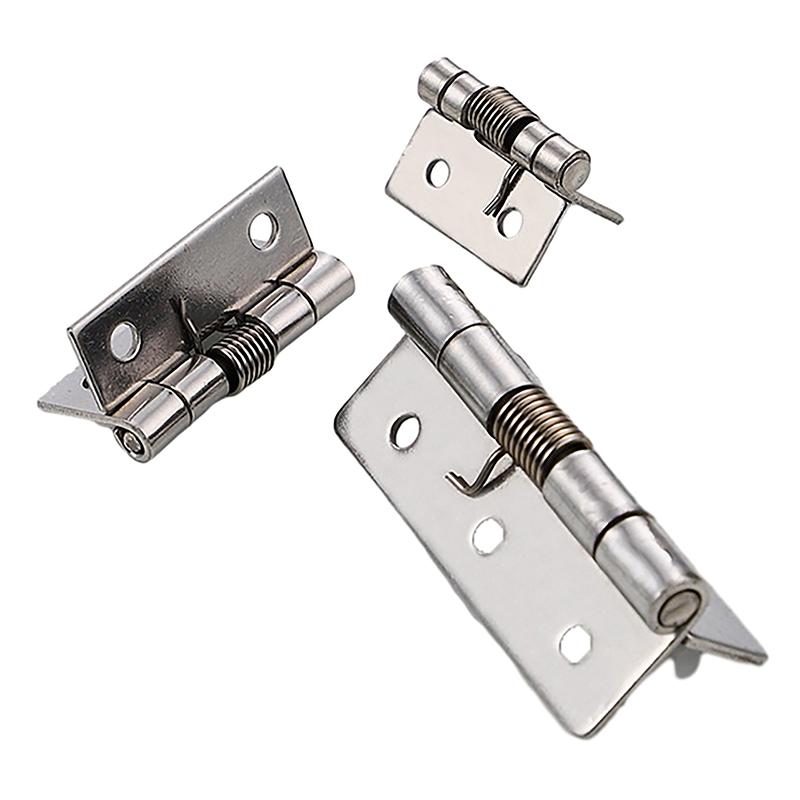 Stainless Steel 1/1.5/2/2.5/3-Inch Automatic Spring Hinge Cabinet Door Wardrobe Hardware And Furniture Fittings Mini Micro Hinge