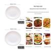 Deshangyuan White Melamine Shallow Plate