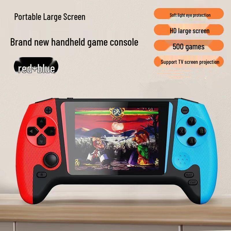 2025 Handheld Game Console: 500 Games, Large Screen, Joystick, Double Player, Connects to TV, Nostalgic Children's Toy Gift