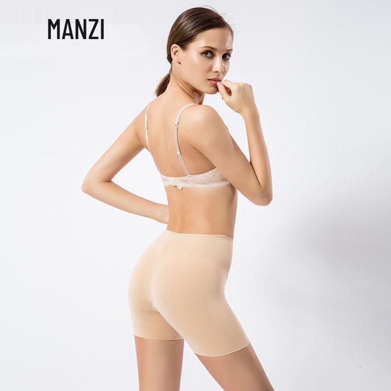 Manzi Women's Seamless Modal Safety Shorts - Anti-Exposure, Hip Lift, Thin Summer Base Layer Underwear