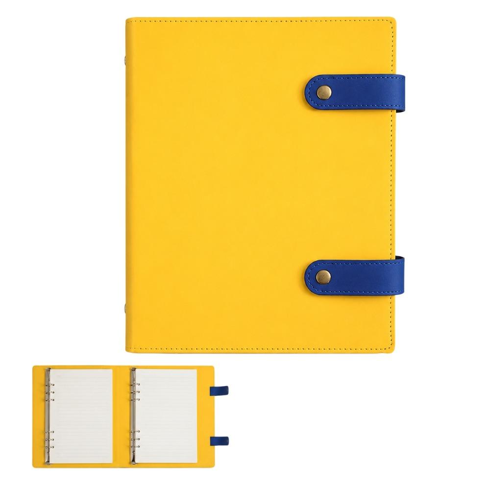 Memo Pads A5 B5 Notepad PU Leather Cover Solid Color Notebook Paper Planner Unisex Diary