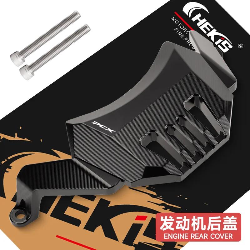 Chekis Is Suitable for Honda Pcx125 Pcx160 Adv160 Modified Engine Protective Cover, Transmission Box Cover, Anti-Collision Acces Black-Pcx