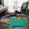 1pc Phineas and Ferb1 Carpet, Round Rug, Comfortable, Suitable for Entryways, Living Rooms, Office, And Bedrooms, Christmas Decoration