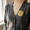 High End Crystal Eye Design Luxury Vintage Brooch Exquisite Badge Lapel Pins for Women Fashion Jewelry Accessory