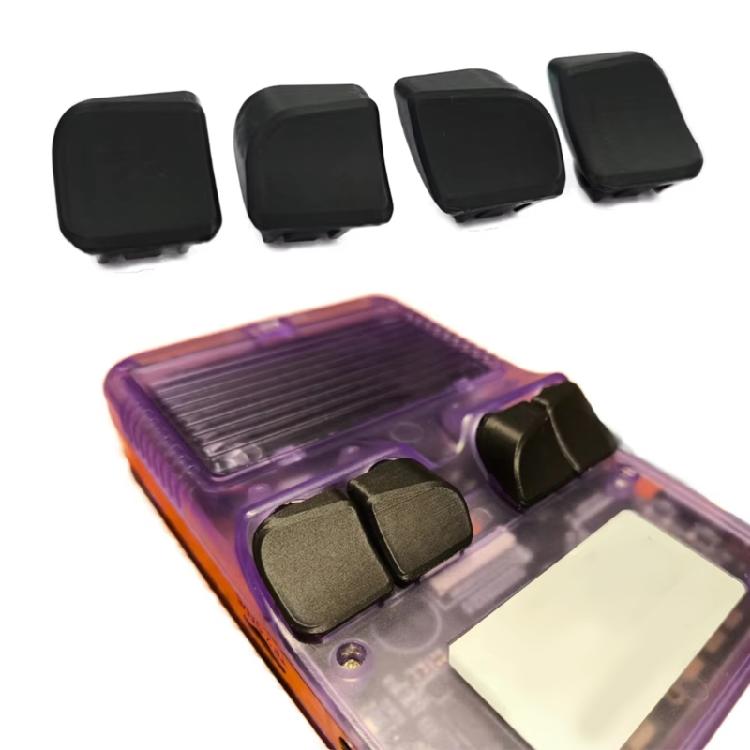 4pcs Back Button Shielding Easy Installation Gaming Skins Ventilation Friendly Consoles Decals Game Spare For R36S Gaming