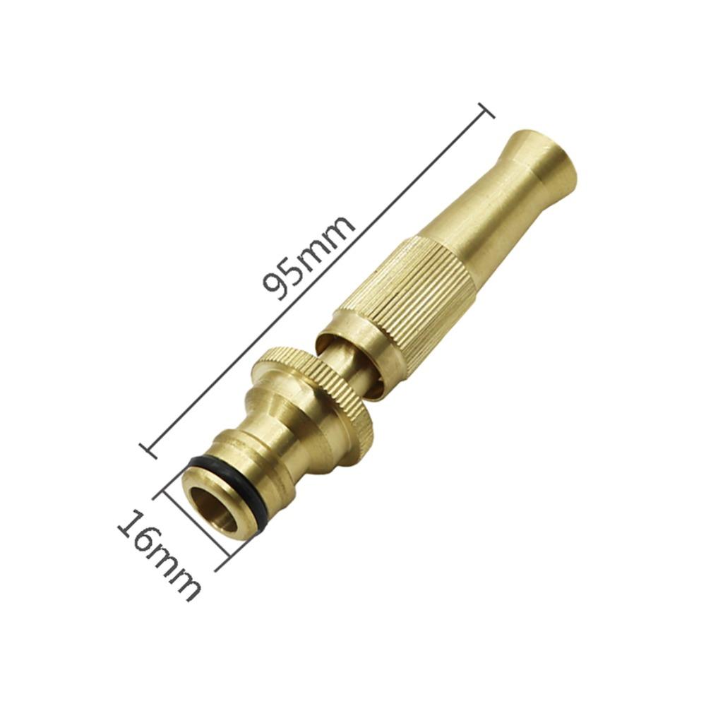 Garden Irrigation Spray Gun Adjustable Brass Sprinkler Garden Hose Sprinkler Car Washing Lawn Flower Bed Watering Water Gun