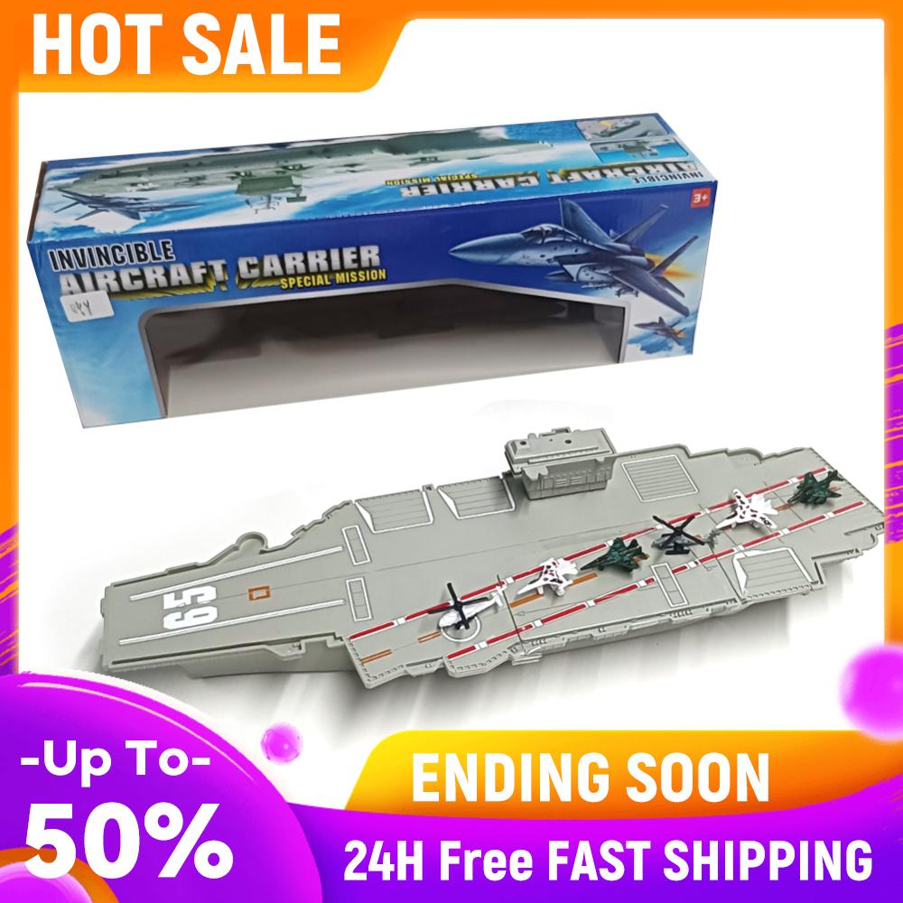 Aircraft Carrier Model Realistic 3D Model Naval Vessels Model  Gift Boat Ship Models Kit Office Decor for Boys Girls China Mainland