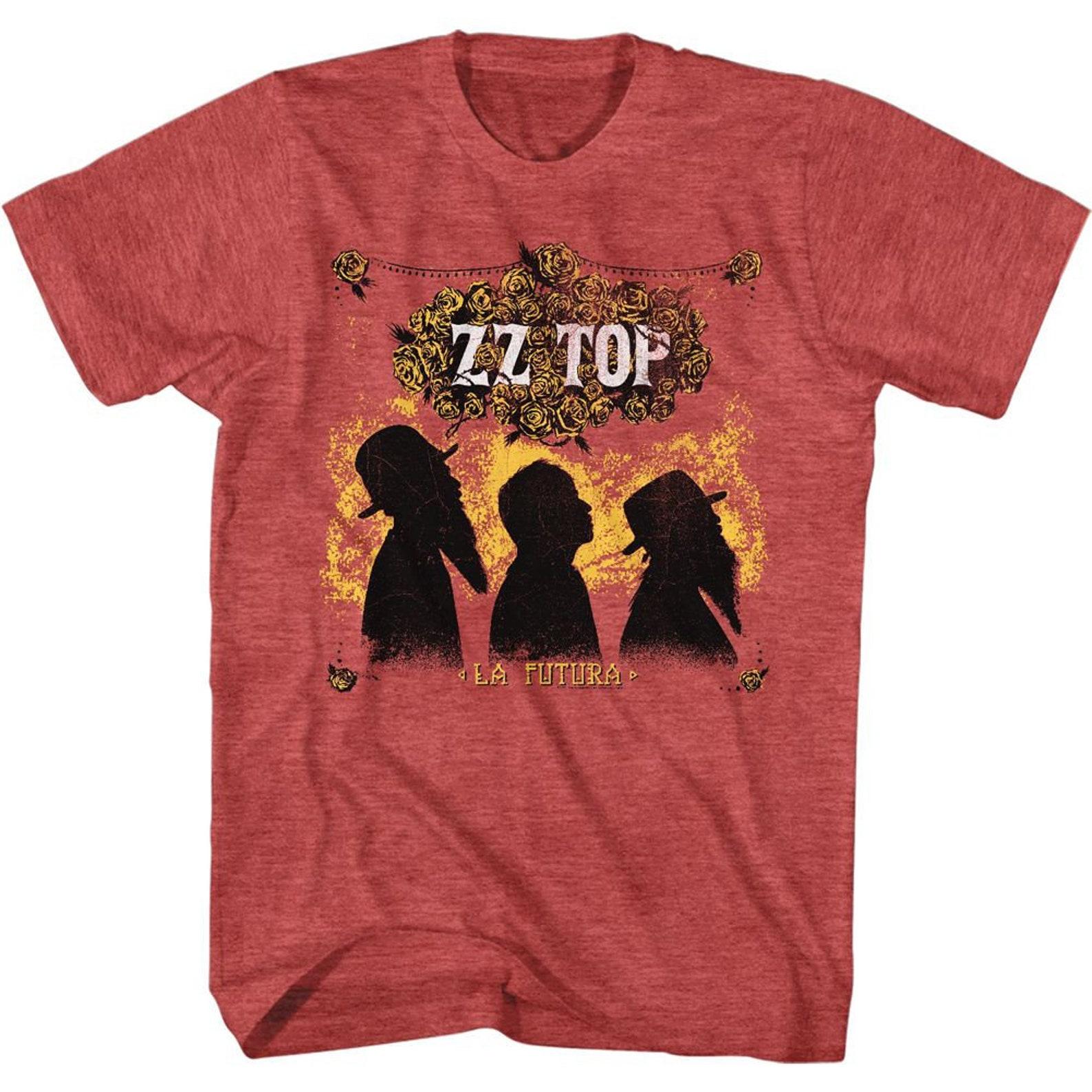 ZZ Top La Futura Красный Хизер Взрослая Футболка 2XL