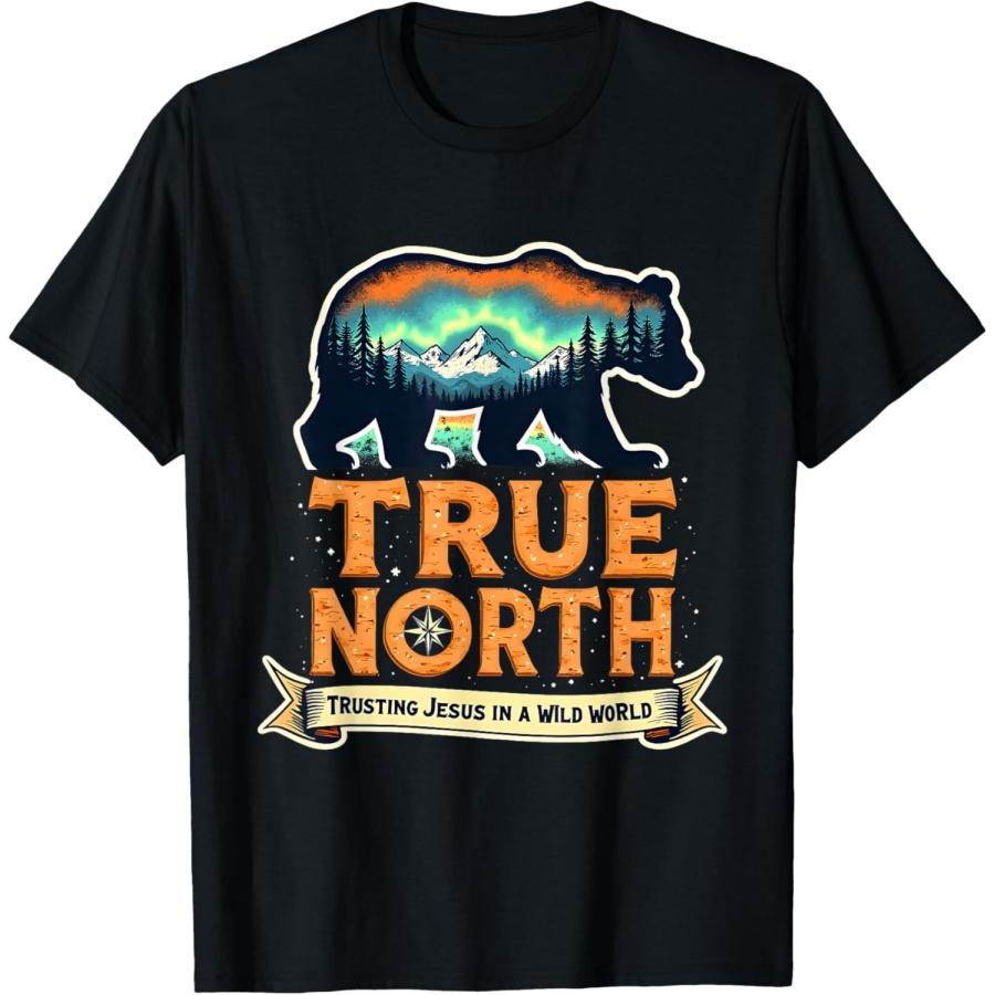 

True North VBS 2025 Christian Trusting Jesus Wilderness T-Shirt(1) XXXXXL чорний