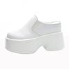 Women's Heeless Half Slippers with Thick Sole for Spring 2025 - Simple and Casual Design