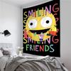 Cartoon SSmiling Friends Colorful Tapestry Wall Hanging Bohemian Wall Tapestries Mandala Wall Art Decor