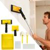 Edge Painting Tool Corner Applicator Kit 360 Degree Rotation Handle Paint Pad Tray Set For Home Renovation Wall Ceiling Door