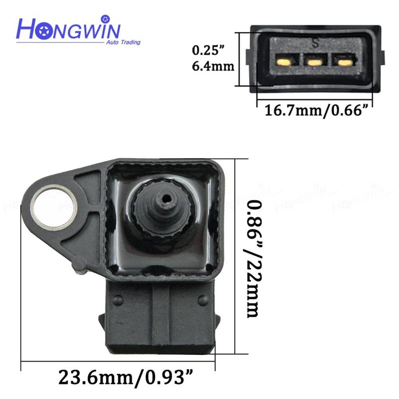 Intake Manifold Absolute Pressure Sensor MAP Fits BMW 3 5 7 X5 318D 320D 330D 330XD 520D 525D 530D 730D 740D 13622246977