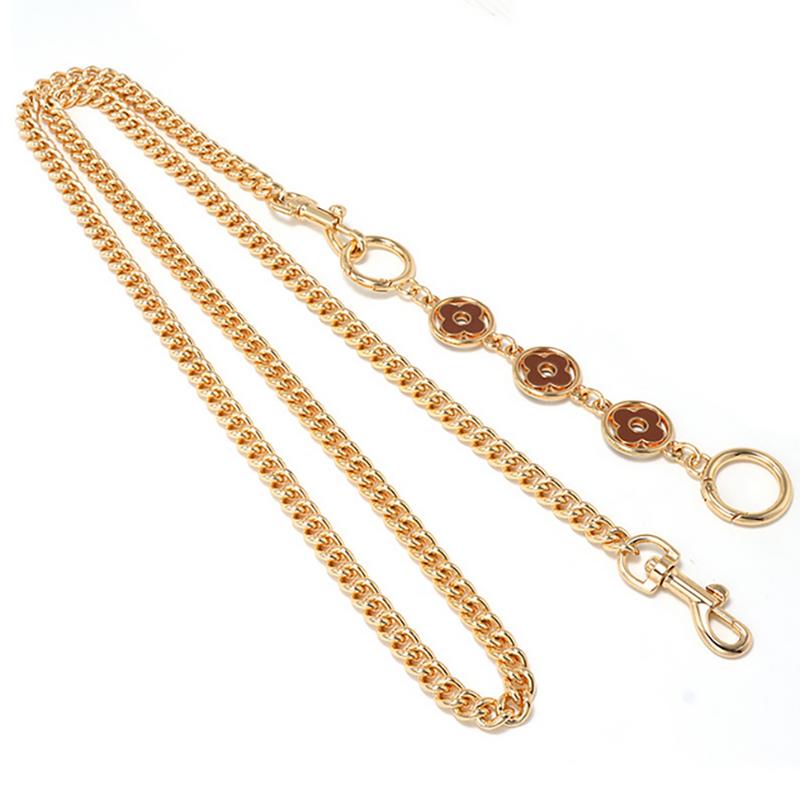 1Pc Four-Leaf Clover Shoulder Strap Extension Chain Wallet Decorative Chain Bag Chain Replacement Accessories