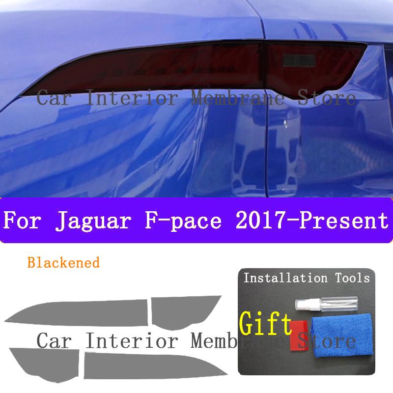 For Jaguar F-Pace 2017- Car Exterior Headlight Anti-scratch Front Lamp Tint TPU Protective Film Repair Accessories Sticker