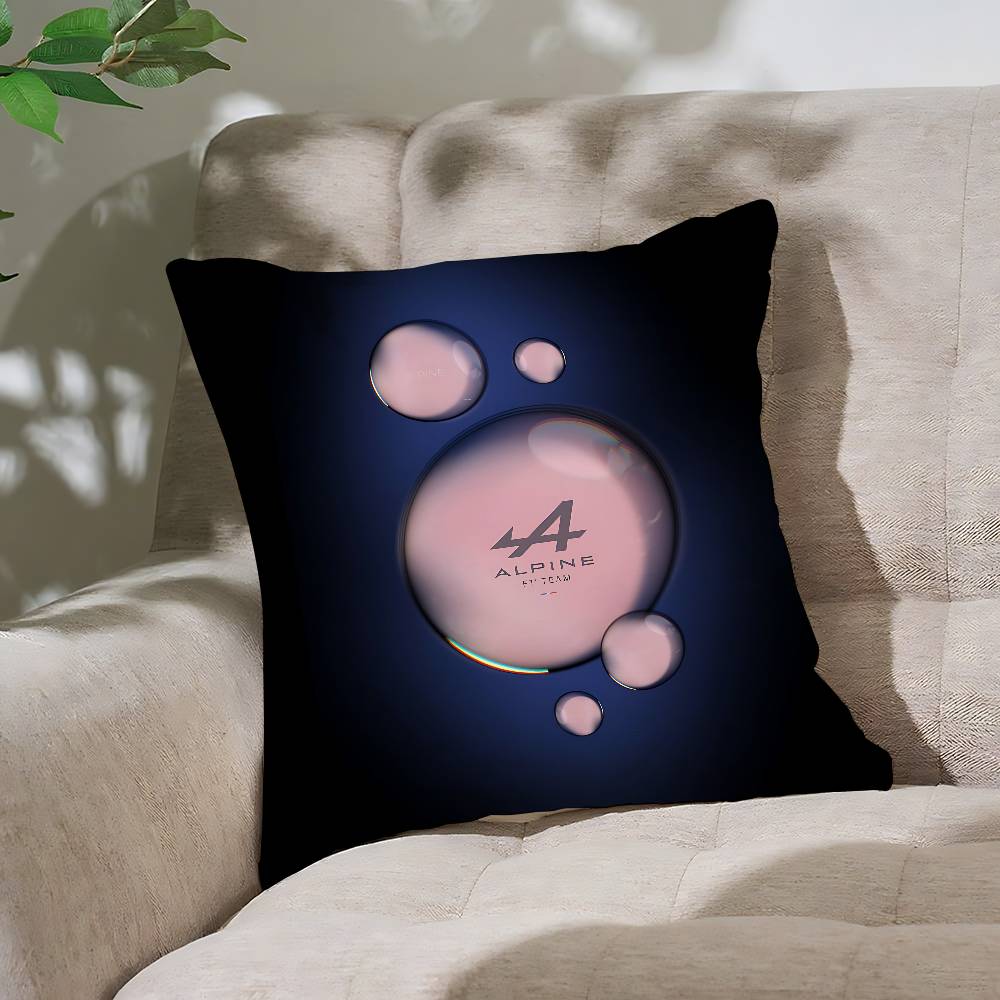 R-AlpineS Team Cool Pillow Case Cushion Cover Soft Cute Throw Pillow Case For Car Sofa Pillowcase Polyester With