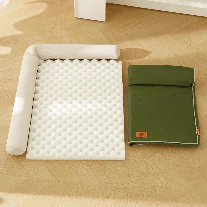 Winter Dog Beds for Dogs,Waterproof Dog Bed,Big Pet Bed with Washable Removable Waterproof Pillow Cover and Anti-Slip Bottom