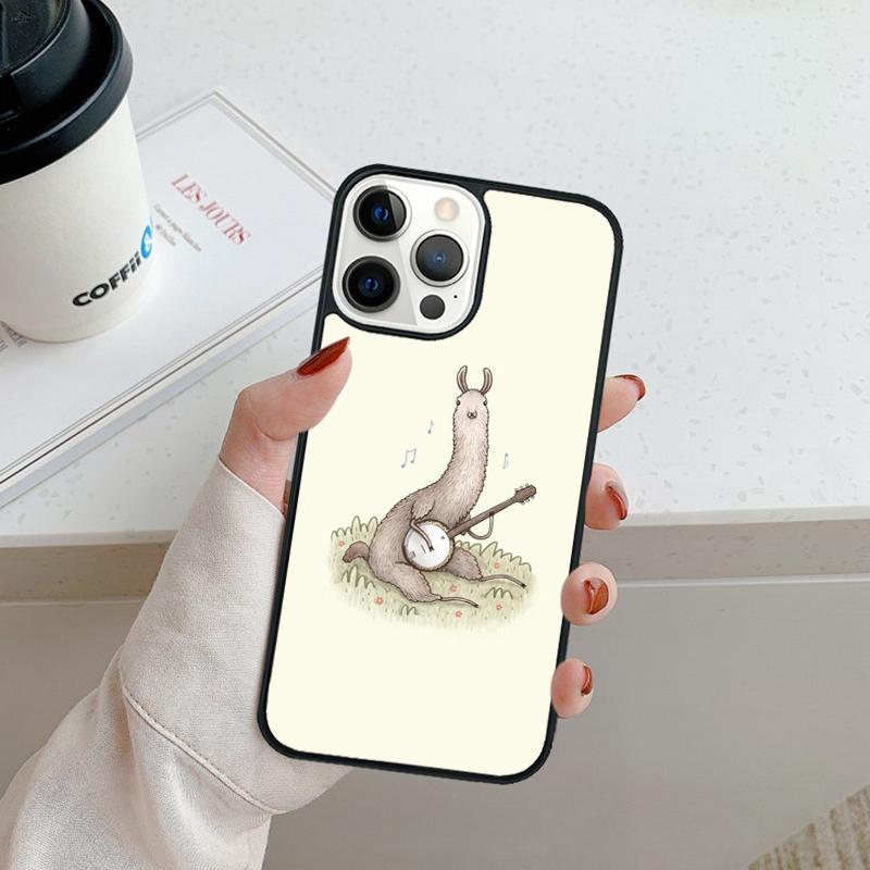 

Llama Alpaca pattern Phone Case For iPhone 17 Air 16 pro max 15 14 plus 12 13 Shell Cover coque iPhone 16e