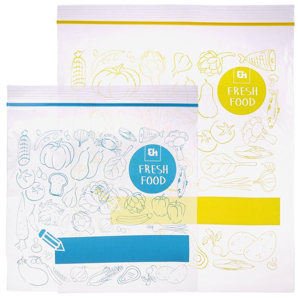 40x Ziplock Bags for Food Storage and Freezing