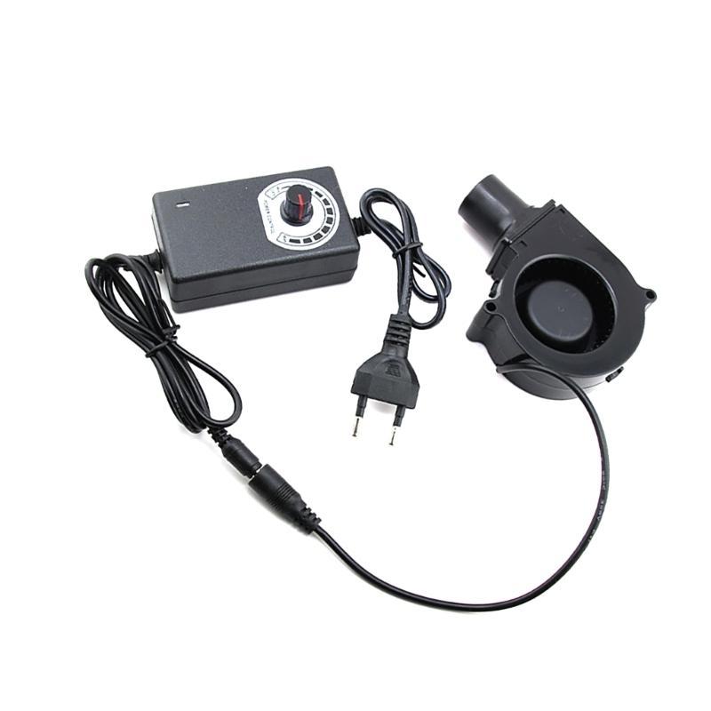 Ventilator suflant aer BBQ 12V 3600RPM Viteză variabilă Ventilator centrifugal pentru camping în aer liber Pornire rapidă cărbuni Gătit