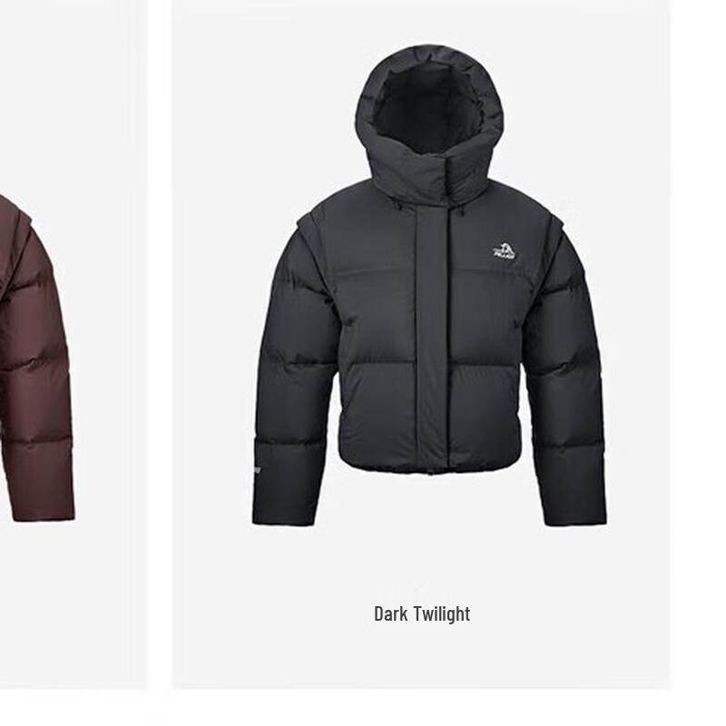 Pelliot Women's Short Windproof Hooded Goose Down Jacket