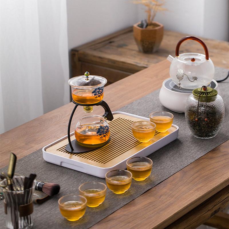 Discoloration Teapot Glass Automatic Tea Making Household Pu'er Scented Kung Fu tea Tea Set Infuser Drinking Tea Maker