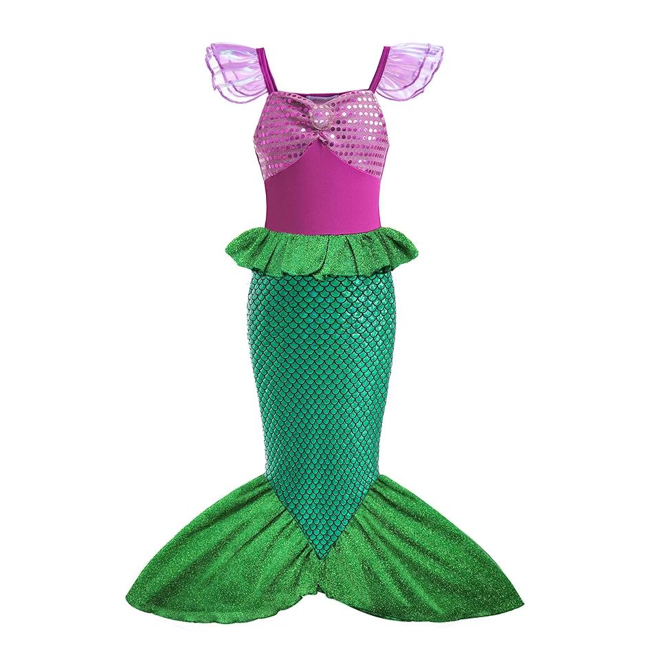 Children Costume Girl Dress Halloween Princess Cosplay Party Rapunzal Anna Elsa Birthday Clothes