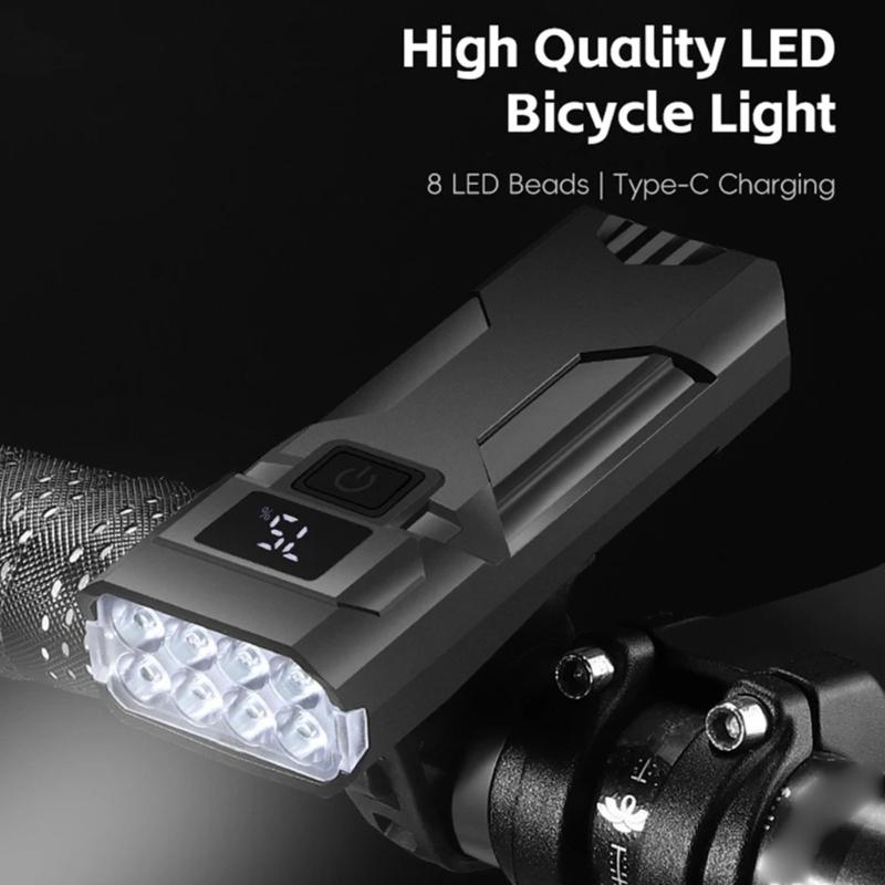 Waterproofs Bike Headlight 4 Light Modes Bright Front Bicycles Light Night Cycling Bike Light for Mountain Cycling