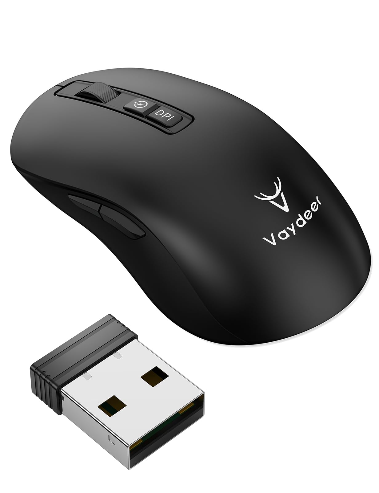 

Vaydeer Mouse Jigger with Mouse Mouse Undetectable Random Wakes Up Your Improves Productivity for Remote and Online Meetings Built-in Bar, Movement, чорний