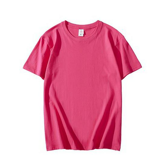 T-shirt da Uomo Girocollo Manica Corta 180g Cotone - Colore Unico Bianca per Stampa Logo Fai-da-te