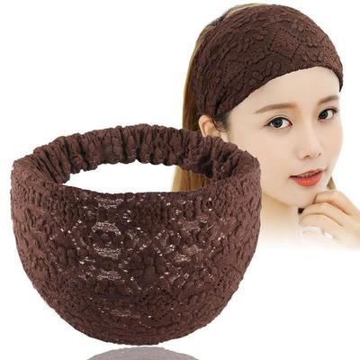 1 Pezzo Fascia Larga Laterale per Capelli da Ragazza Regali Fascia Floreale Vuota Monocolore Cerchietto per Capelli Stile Coreano Fasce per Capelli in Pizzo Copricapo Antiscivolo