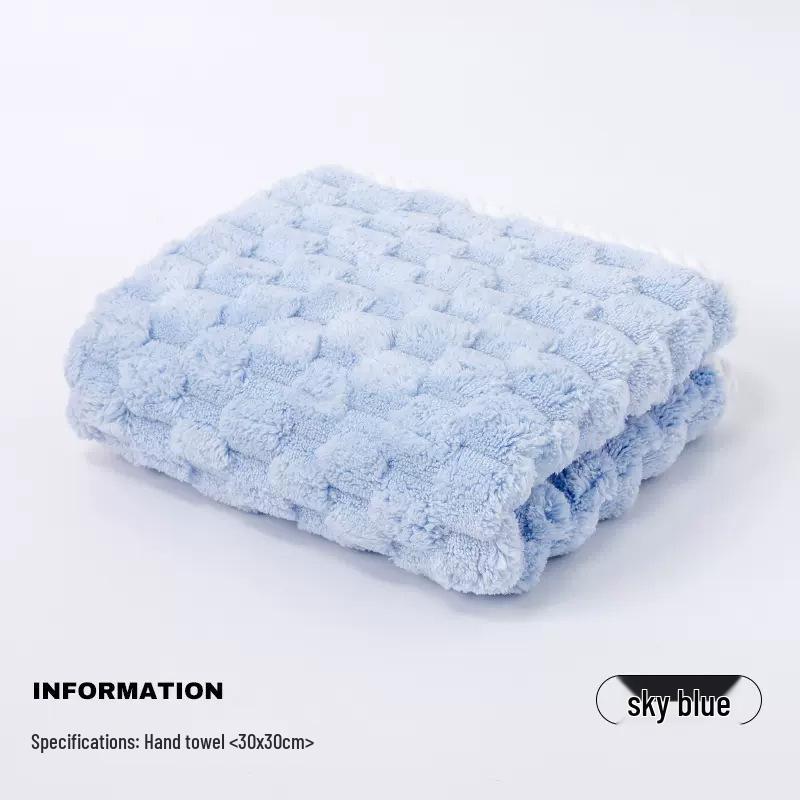 Prosop de mână suspendat din lână de coral super absorbant - Drăguț, gros și moale pentru baie