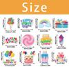 Cake Birthday Happy Toppers With Paper Flags For Party Decoration Set Of 12