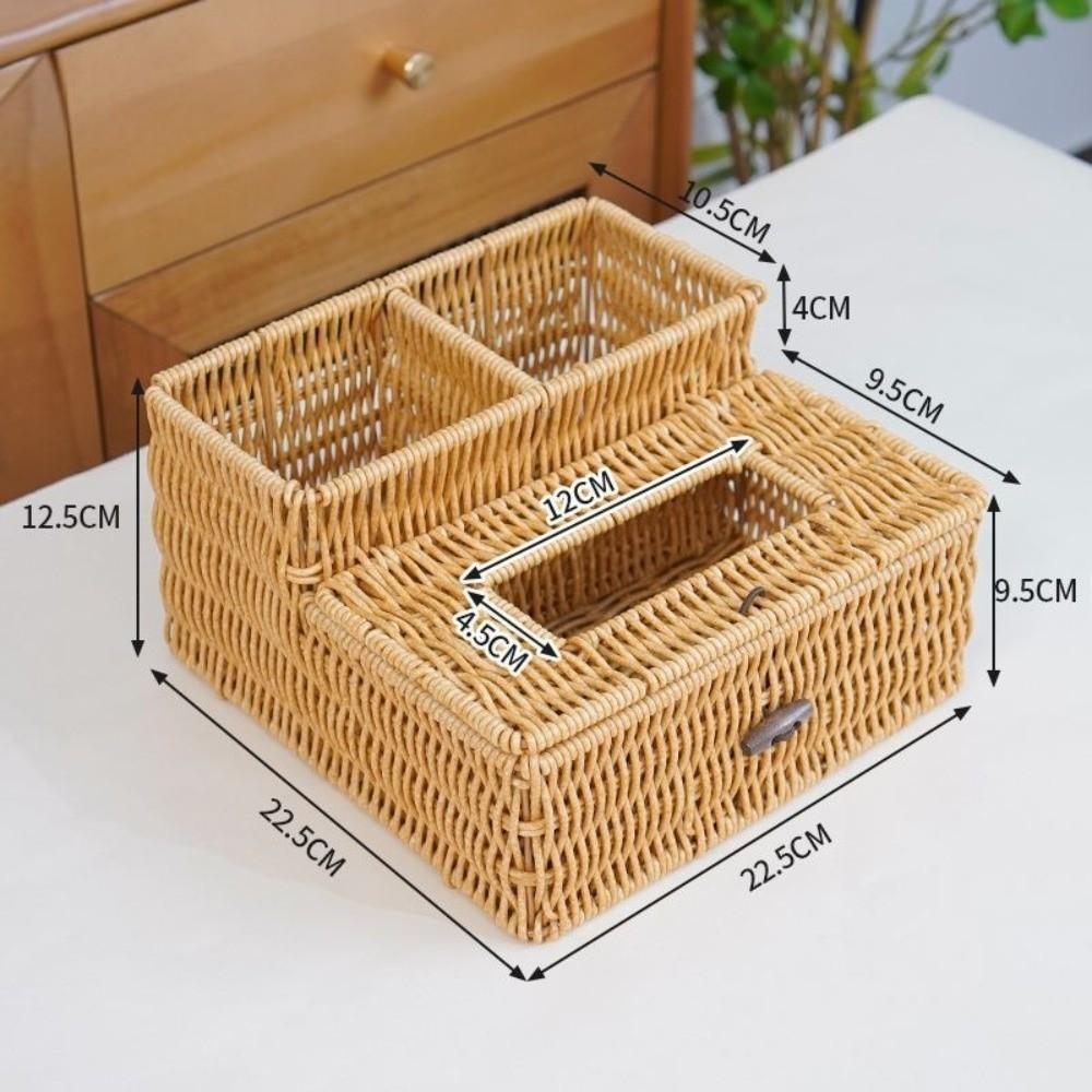 Eco-Friendly Tissue Organizer Modern Design Desktop Tissue Box Tissue Box Storage  Home Decoration