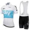 Mens Cycling Jersey Bib Shorts Set Breathable Mesh Quick-Dry Bike Apparel Road Mountain Riding