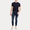 Polo Ralph Lauren Logo Embroidered Short Sleeve T-Shirt Men Tops Dark-Blue 710680785-004