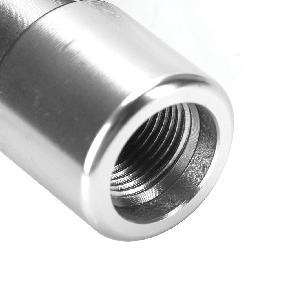 Car Shift Gear Knob T Shaped Universal Manual Automatic Gear Shifter Knob (Silver)