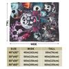 Nightmare Before Christmas Jack Flannel Blankets Winter Super Warm Throw Blanket for Child Print Bedspread Sofa Bed Cover