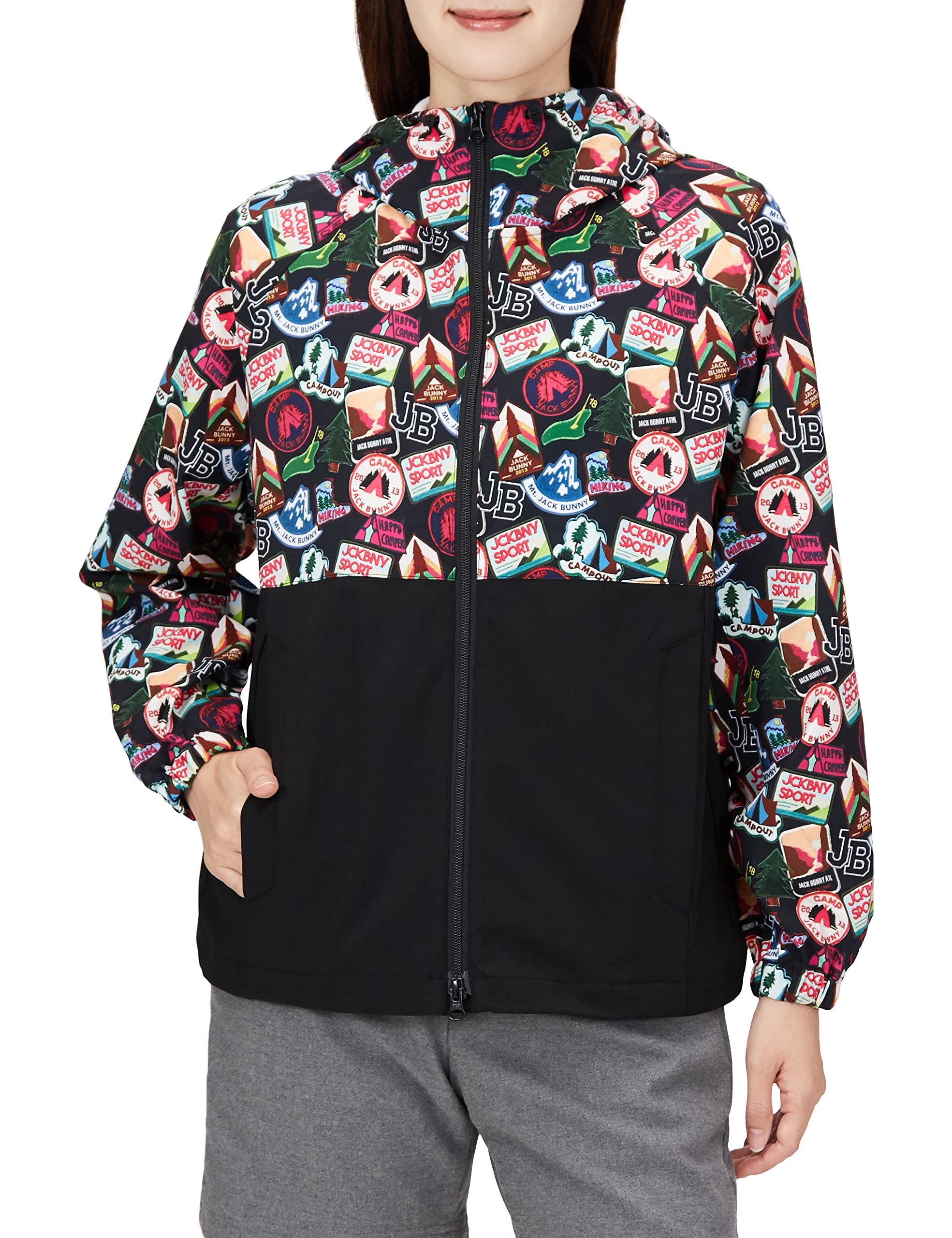 

Blouson PE Stretch Dobby 2 [Jack Bunny] Women s / 263-2220806 010_Black [L]