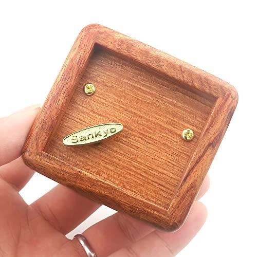 Sinzyo Wooden Music Box with Mini Photo Frame, Perfect for Respect for the Aged Day, Birthdays, Mother's Day, or Valentine's Day (Special Rosewood, So