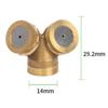Fine Mist Production Brass Misting Nozzle Robust Design Versatile Applications Effective Cooling For Agricultural Use