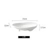 White Shell Ceramic Dessert Plate Dining Plate Fruit Plates Salad Bowl Dim Sum Dish Snack Tray Candy Dish Sashimi Plates