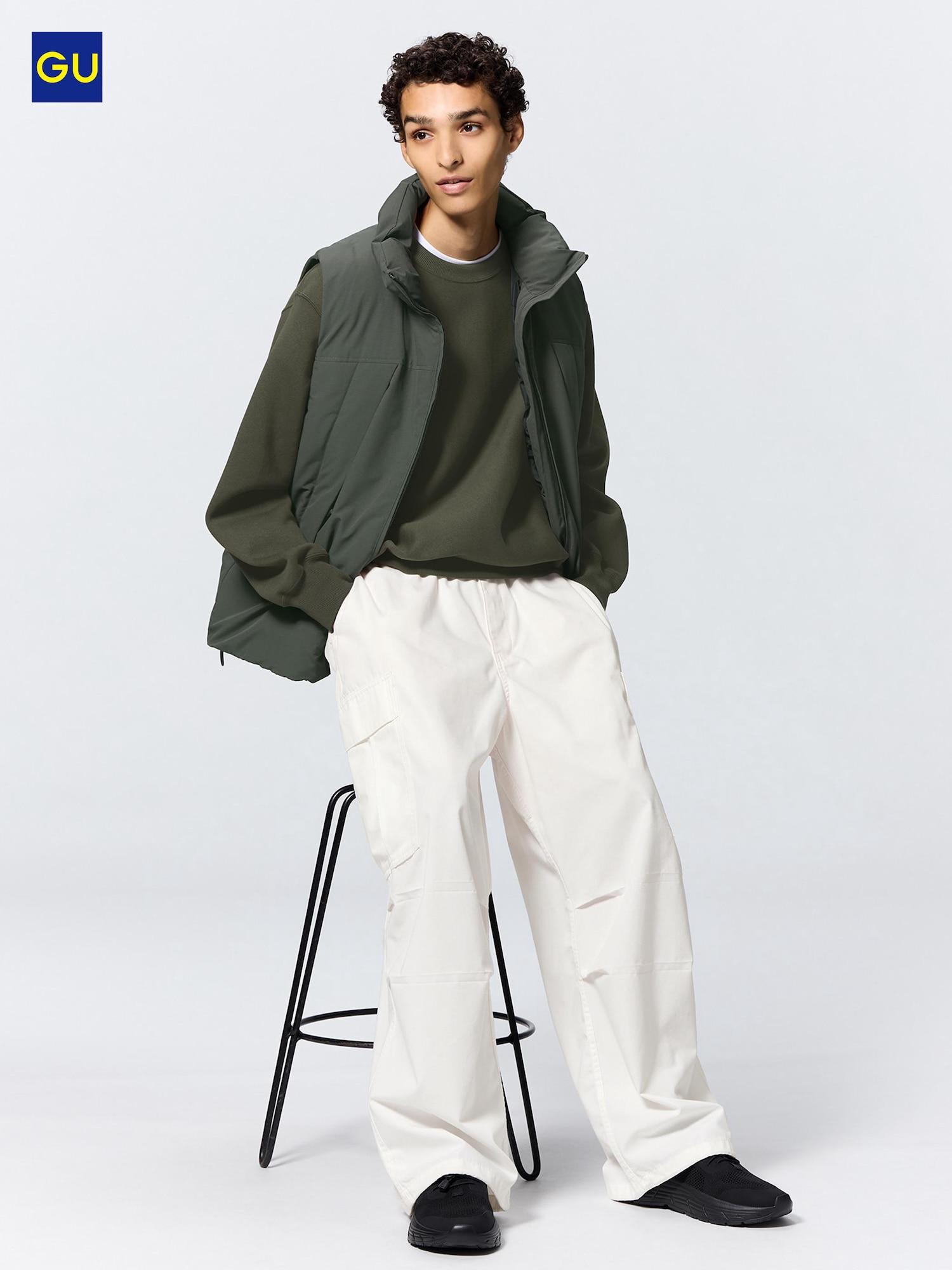 

Uniqlo Gu Супер Широкие Брюки Карго 01 OFF WHITE/UNISEX M