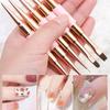 Nail Art Brush Professional Thin Liner For Manicure Decoration Brushes Set Nails French Paint Uv Gel Acrylic Decorating Tools