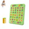 1 Set Memory Flip Schachspiel für Kinder, 2 Spieler, Tier- und Obstschach, passendes Brettspiel, Fokustraining, Kleinkinder, pädagogisches Gedächtnis-Herausforderungsspielzeug
